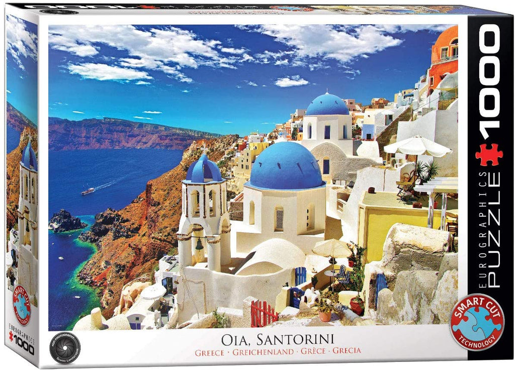 Puzzle 1000 Pieces - Oia Santorini Greece Jigsaw Puzzle 6000-0944 - figurineforall.ca