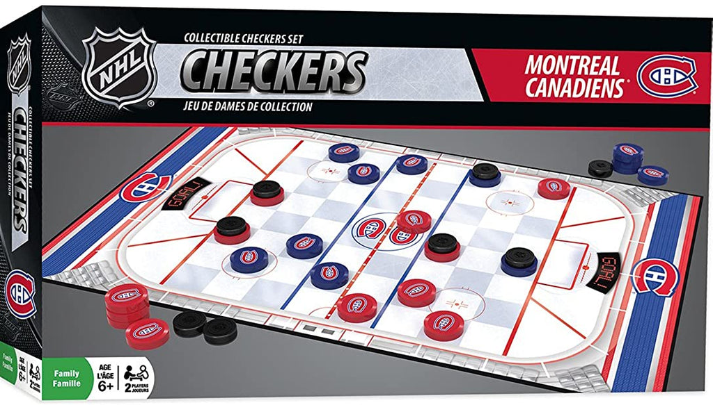 MasterPieces NHL Checkers Board Game - figurineforall.ca