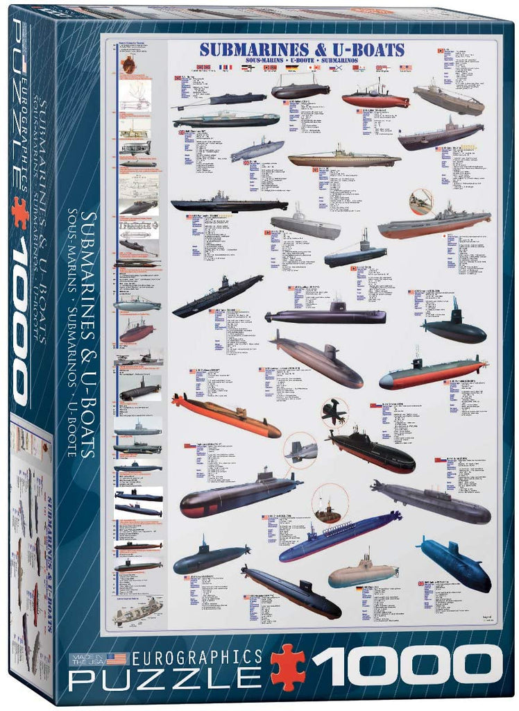 Puzzle 1000 Pieces - Submarines and U Boats Jigsaw Puzzle 6000-0132 - figurineforall.ca