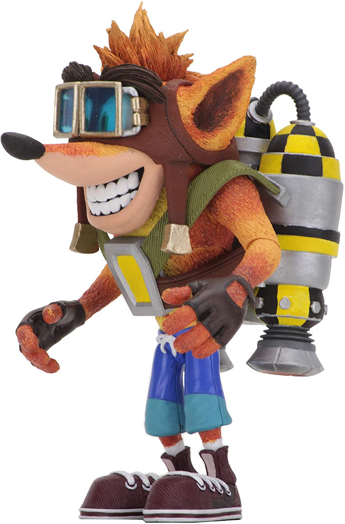 Crash Bandicoot Deluxe Crash with Jetpack 7 Inch Scale Action