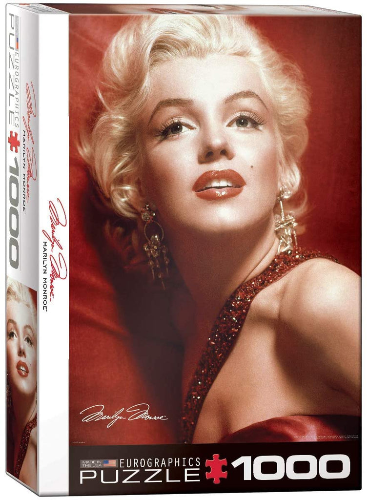 Puzzle 1000 Pieces - Marilyn Monroe Red Portrait by Sam Shaw Jigsaw Puzzle 6000-0812 - figurineforall.ca