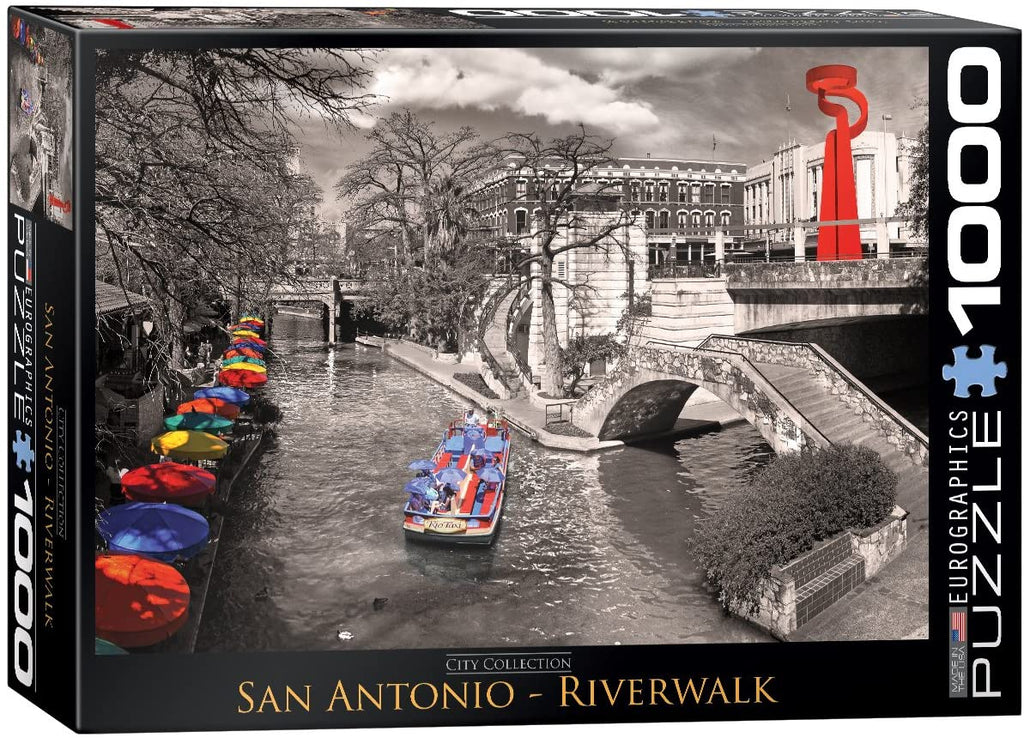 Puzzle 1000 Piece - San Antonio River Walk Jigsaw Puzzle 6000-0664 - figurineforall.com