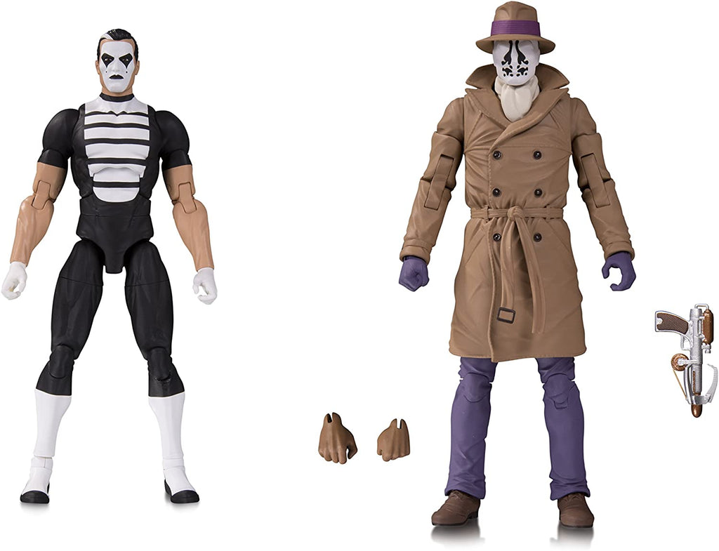 DC Collectibles Doomsday Clock: Rorschach/Mime Action Figures (2 Pack) - figurineforall.com