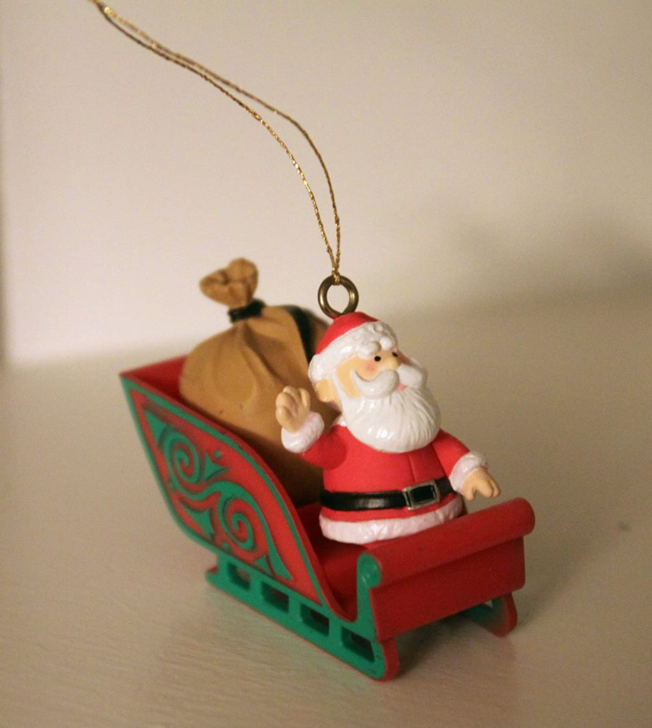 Rudolph the Red Nosed Reindeer Santa Sleigh Christmas Ornament - figurineforall.com