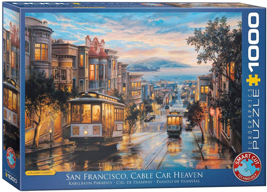 Puzzle 1000 Pieces - San Francisco Cable Car Heaven by Eugene Lushpin Jigsaw Puzzle 6000-0957 - figurineforall.ca