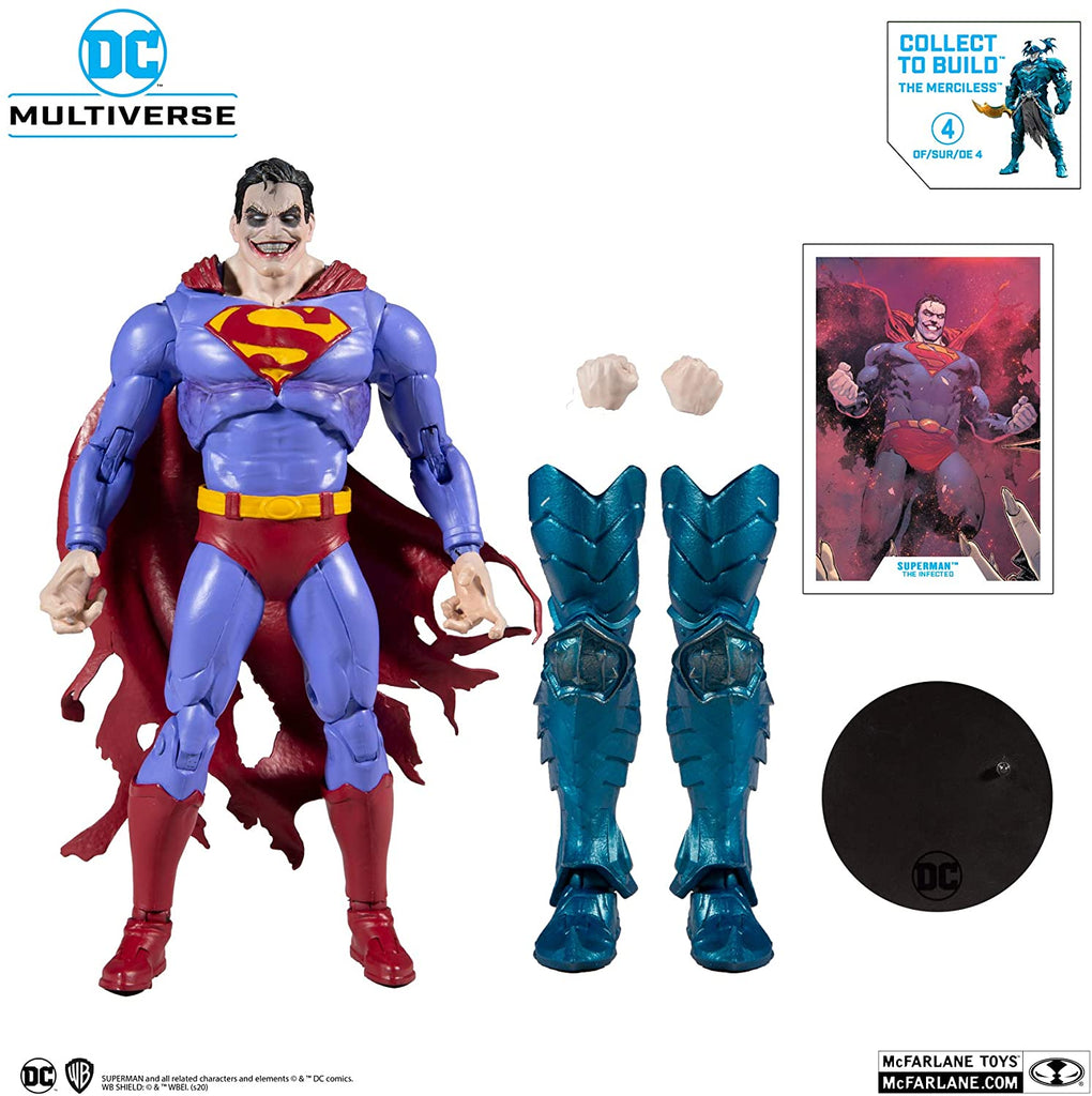 DC Multiverse Comics Build-A Merciless Superman Infected 7 Inch Action Figure - figurineforall.com