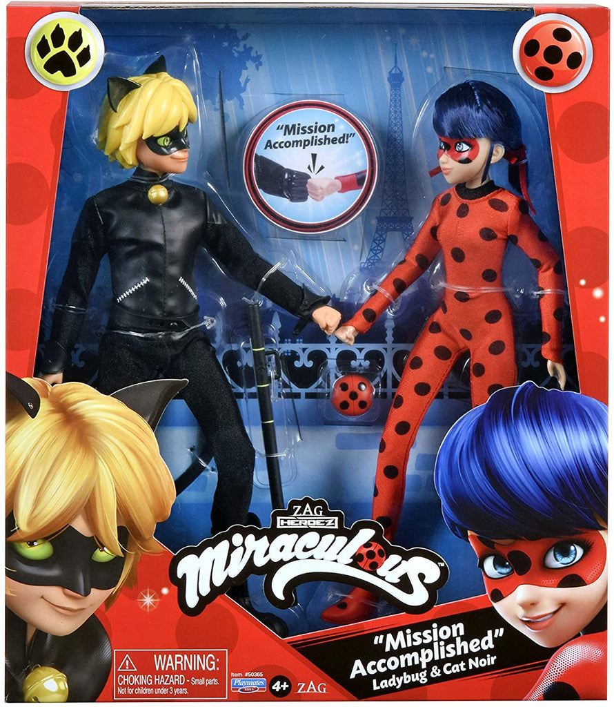 Miraculous Ladybug 2-Pack with Ladybug and Cat Noir - figurineforall.com