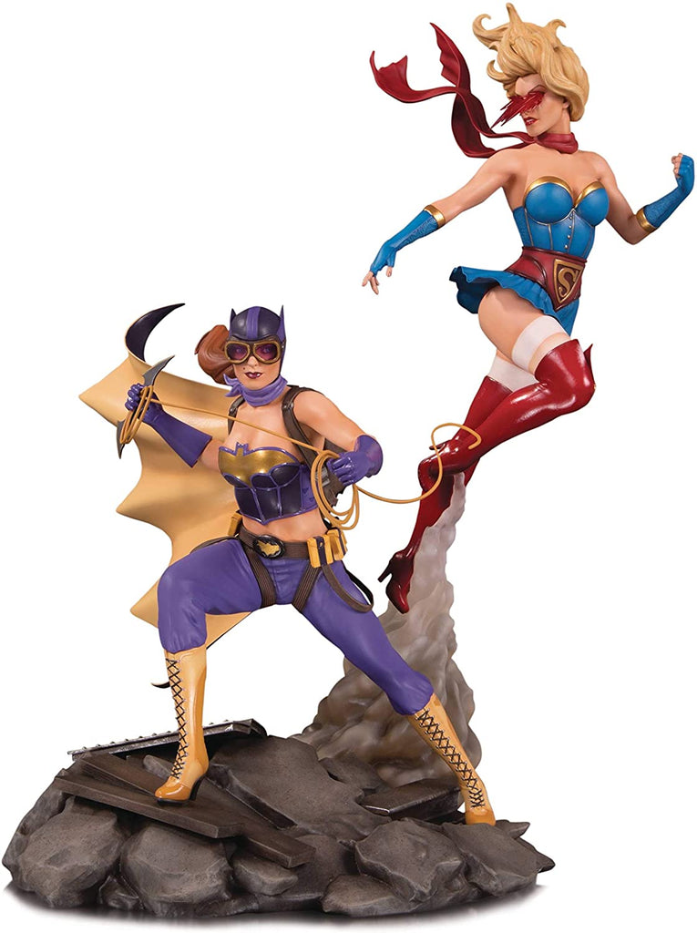 DC Collectibles Bombshells: Batgirl & Supergirl Celebration 15 Inch Statue - figurineforall.com