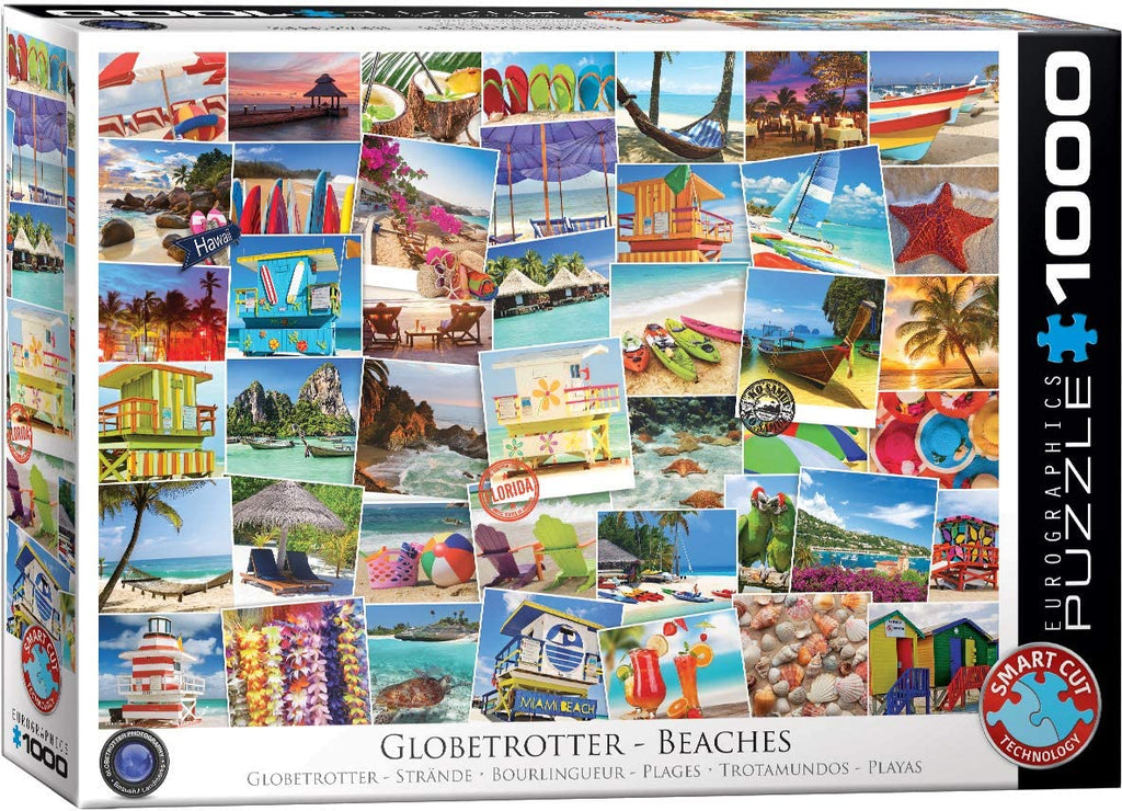Puzzle 1000 Pieces - Globetrotter Beaches Jigsaw Puzzle 6000-0761 - figurineforall.ca