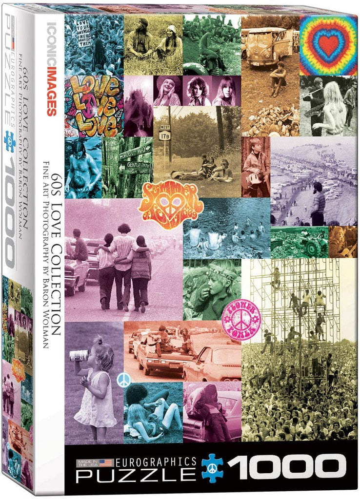 Puzzle 1000 Pieces - 60s Love Collection by Baron Wolman jigsaw Puzzle 6000-0943 - figurineforall.ca