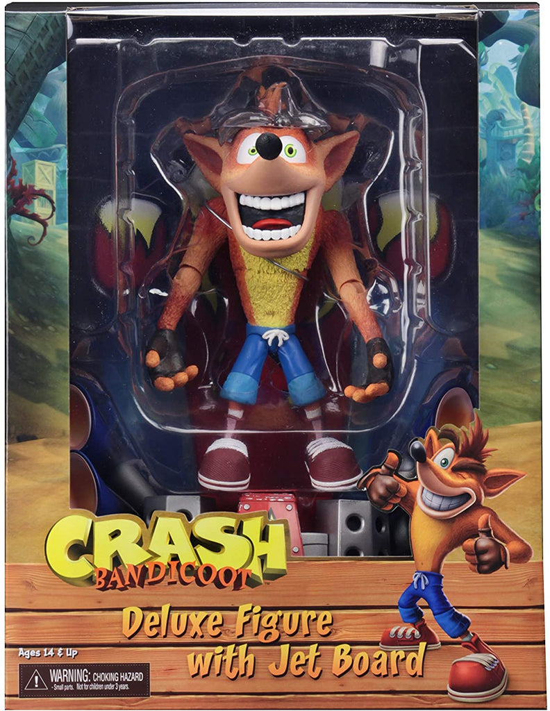 Crash Bandicoot - Crash with Jet Board Deluxe 7 Inch Scale Action Figure - figurineforall.ca