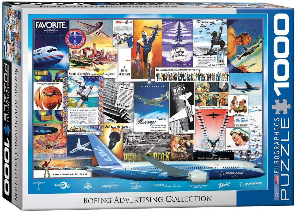 Puzzle 1000 Pieces - Boeing Vintage Ads Collection Jigsaw Puzzle 6000-0932 - figurineforall.ca