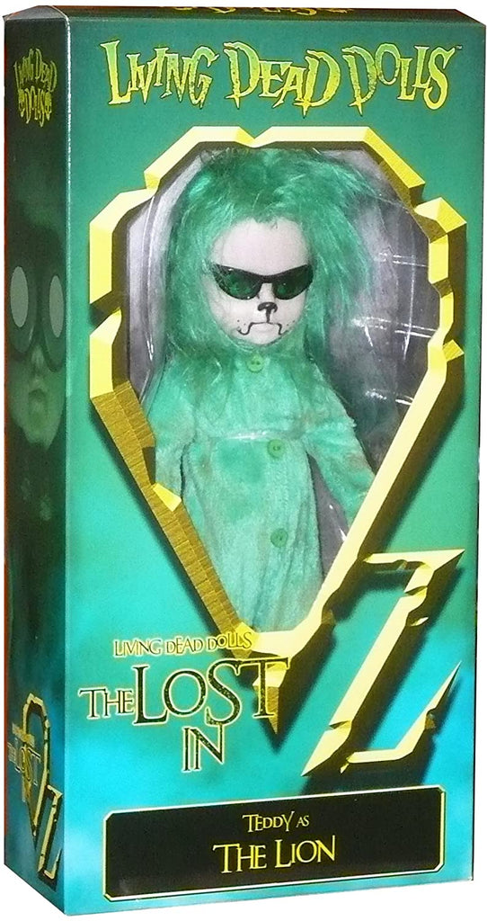 Living Dead Dolls Presents The Lost In OZ Exclusive Emerald City Variant - Teddy as The Lion 10 Inch Doll - figurineforall.com
