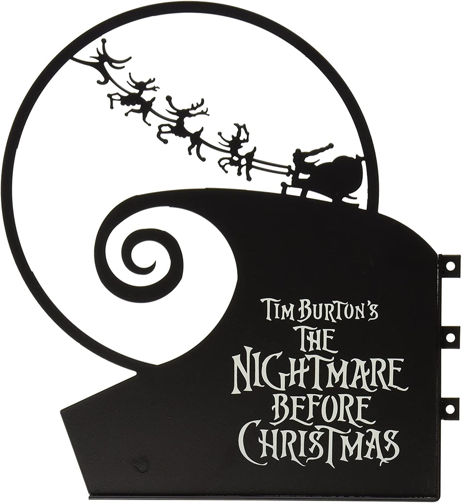 Neca Nightmare Before Christmas inches Set Out to Sleigh inches Metal Hanging Sign - figurineforall.com