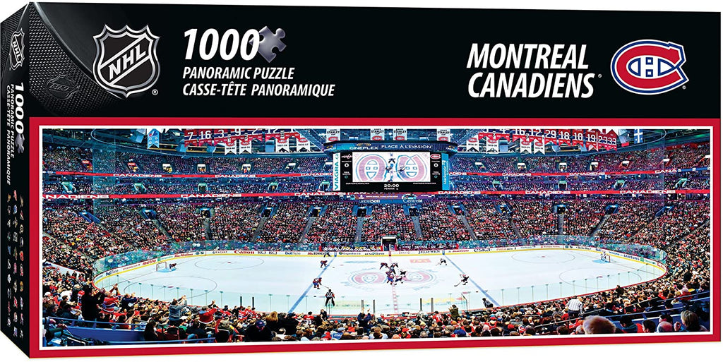 Puzzle 1000 Pieces Panoramic - NHL Hockey Montreal Canadian Stadium Panoramic Jigsaw Puzzle - figurineforall.ca