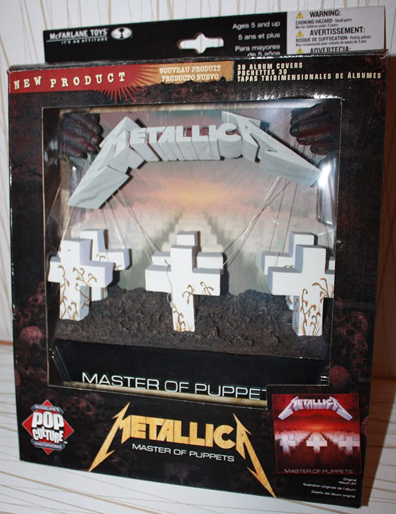 3D Album Cover Wall Art - Metallica (Master of Puppets) - figurineforall.com