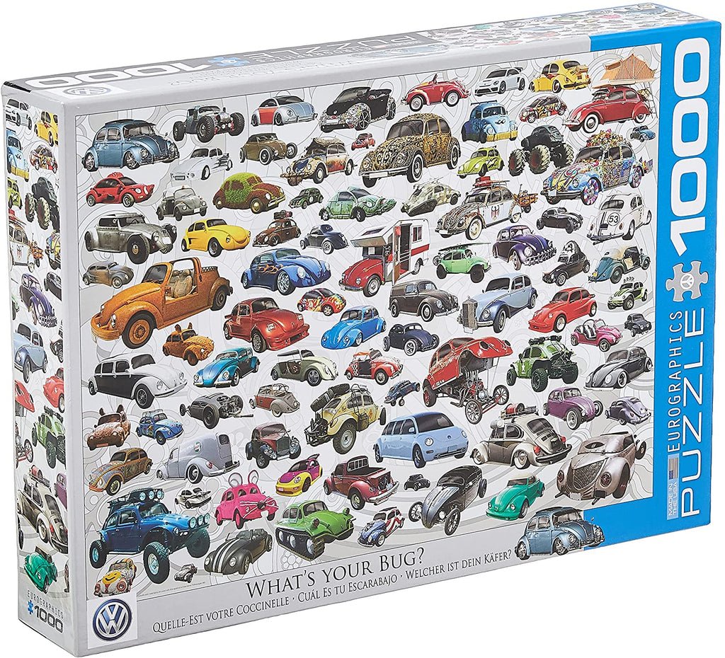 Puzzle 1000 Pieces - VW Beetle What's Your Bug? Jigsaw Puzzle - figurineforall.ca