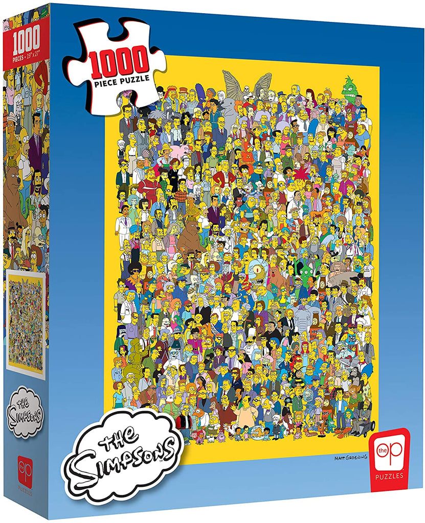 Puzzle 1000 Piece - The Simpsons Cast of Thousands Jigsaw Puzzle - figurineforall.com