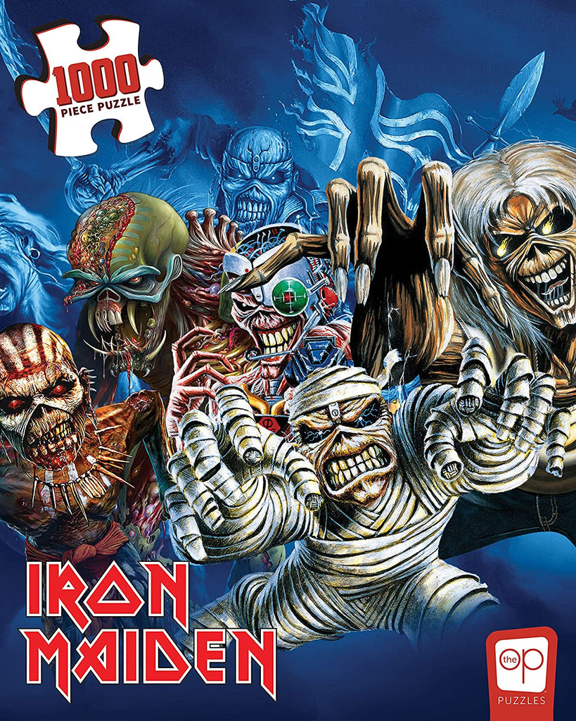 Puzzle 1000 Pieces - Iron Maiden The Faces of Eddie Jigsaw Puzzle - figurineforall.ca