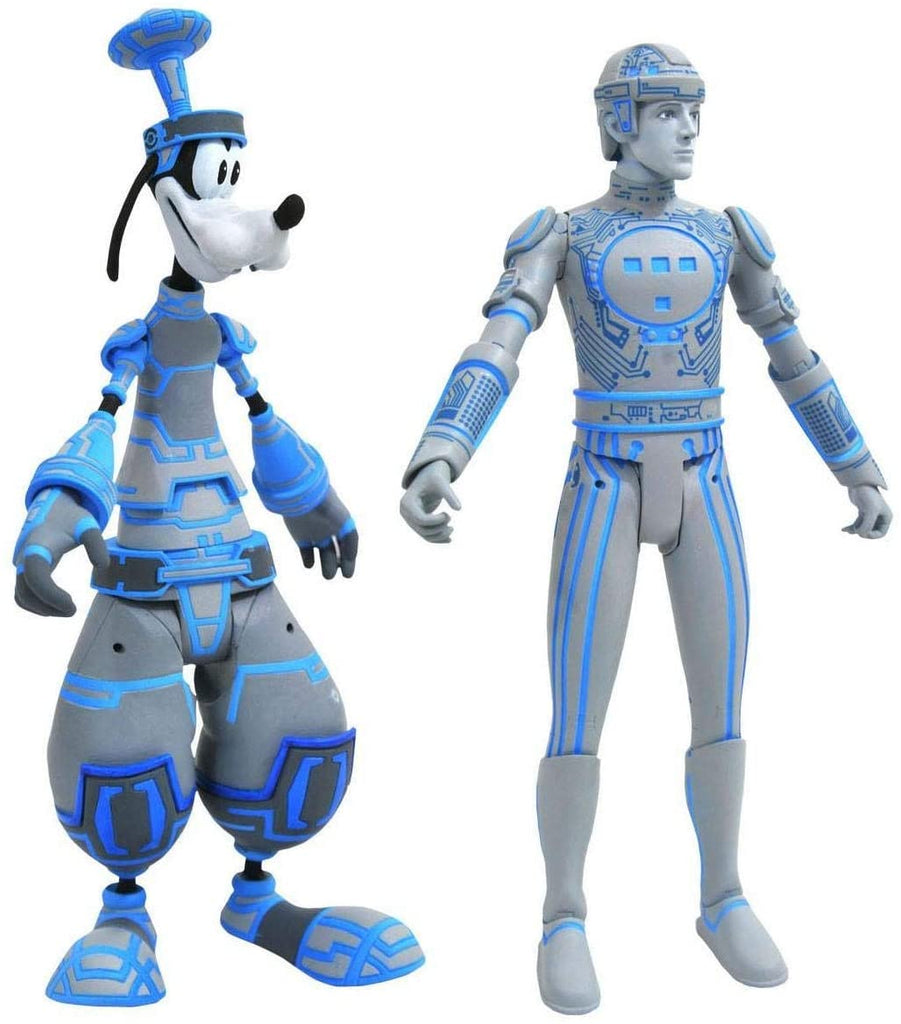 Kingdom Hearts Select Space Paranoids Goofy and Tron 2-Pack 7 Inch Action Figure - figurineforall.com