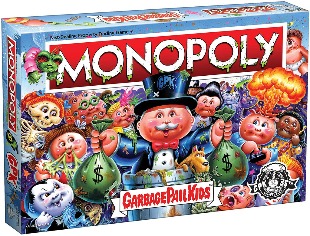 Monopoly Garbage Pail Kids Board Game - figurineforall.ca