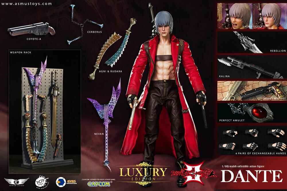 Devil May Cry III Dante Deluxe Version 1/6 Scale 12 Inch Figure - figurineforall.ca