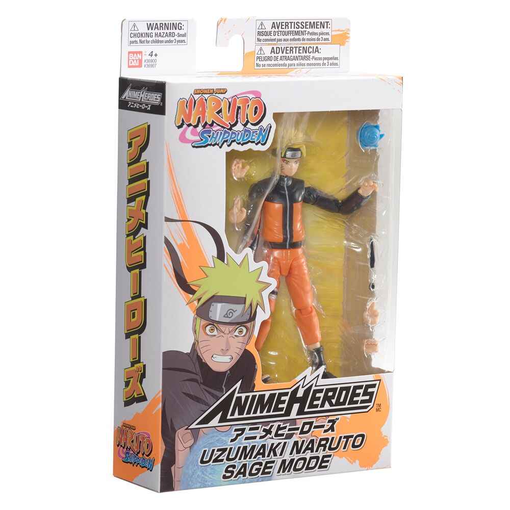 Naruto Anime Heroes Uzumaki Naruto Sage Mode 7 Inch Action Figure - figurineforall.ca