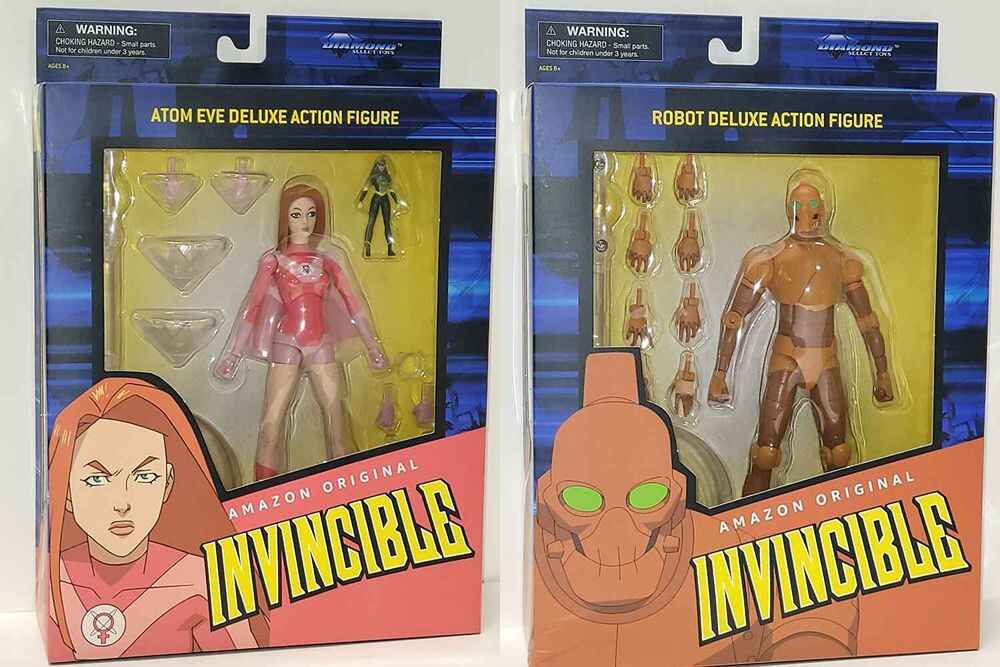 Invincible Select Series 2 Set of 2 (Atom Eve - Robot) 7 Inch Action Figure - figurineforall.ca