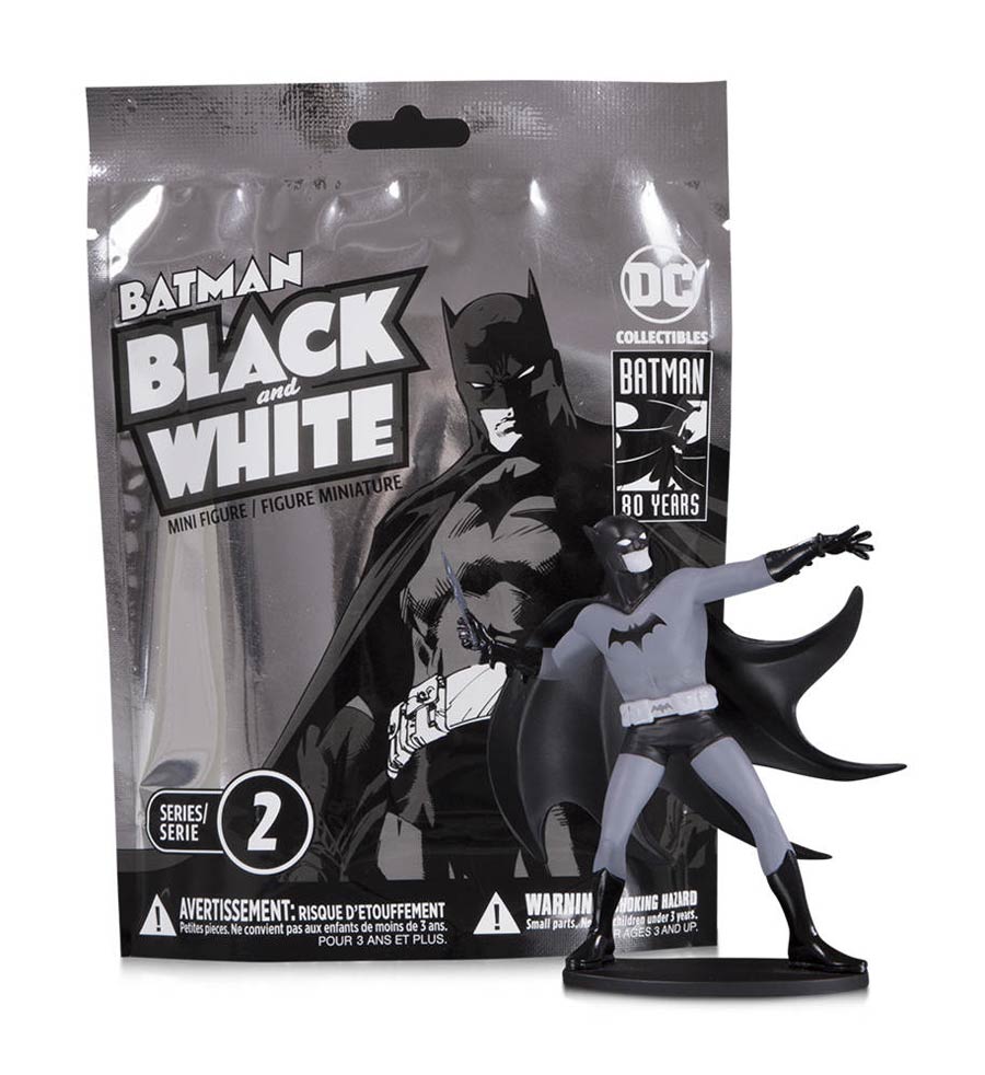 DC Collectibles Batman Black & White Series 2 Mini 3.75 Inch Figures Blind Bag 1 Pack - figurineforall.ca