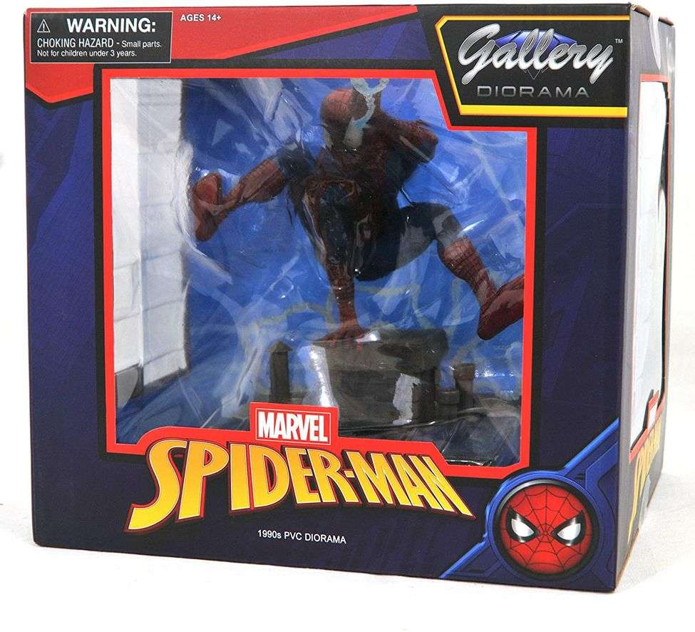 Marvel Gallery Spider-Man (90s version) 8 Inch PVC Diorama Figure - figurineforall.ca
