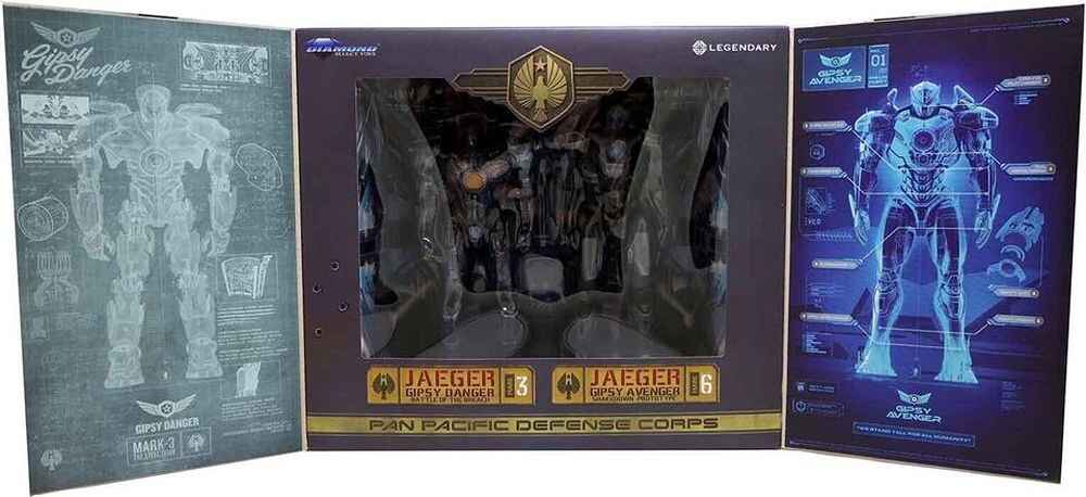 Pacific Rim 10th Anniversary Gipsy Danger Legacy and Gipsy Avenger 8 Inch Action Figure Box Set - figurineforall.ca