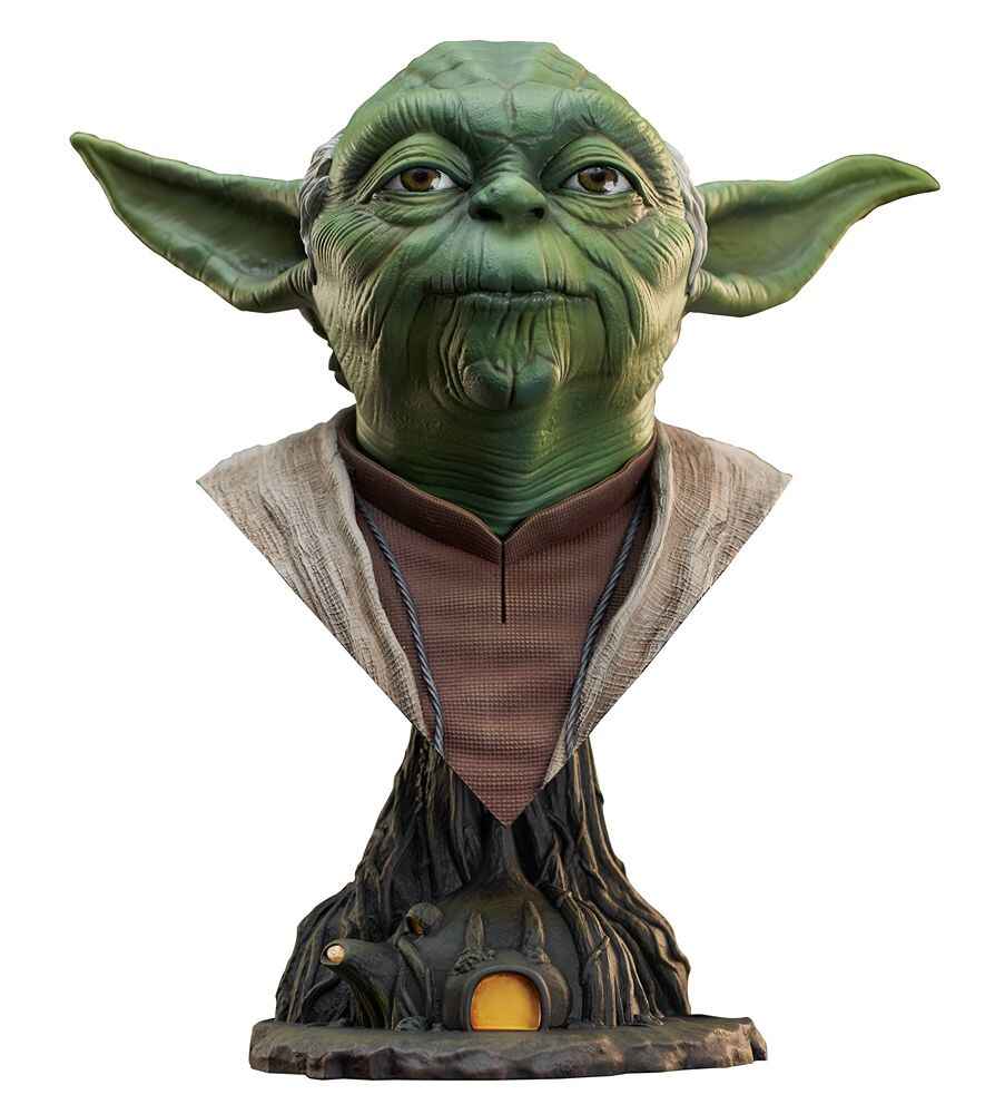 Star Wars The Empire Strikes Back Yoda Legends 3-D 1/2 Scale 9 Inch Bust
