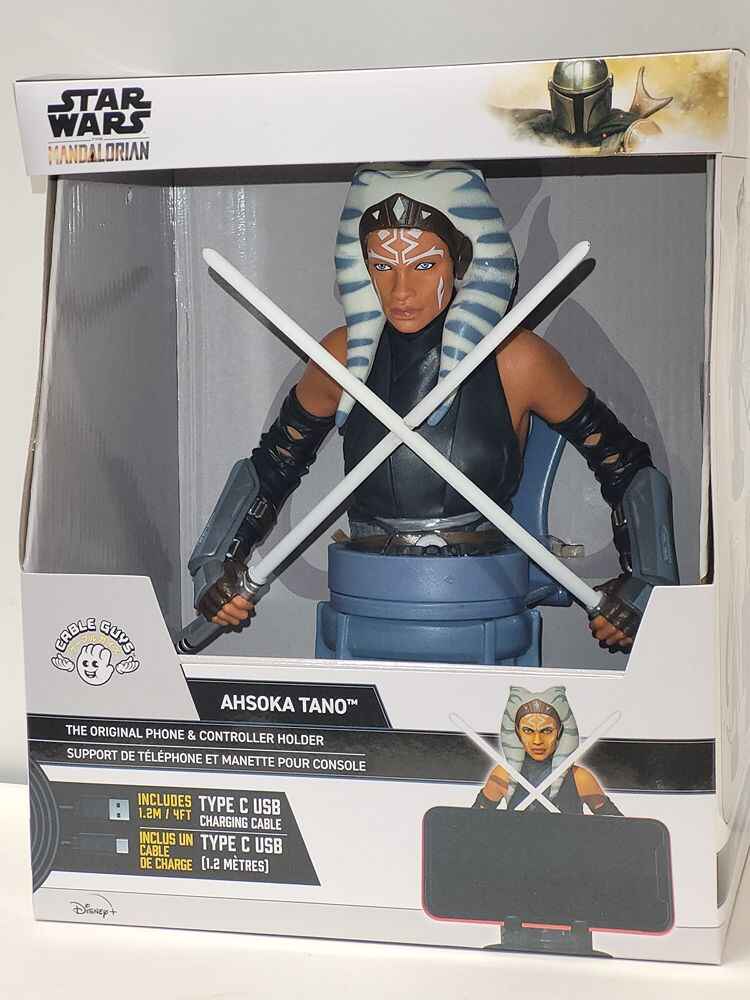 Cable Guy - Star Wars Mandalorian Ahsoka Tano Mobile Phone and Controller Holder/Charger - figurineforall.ca