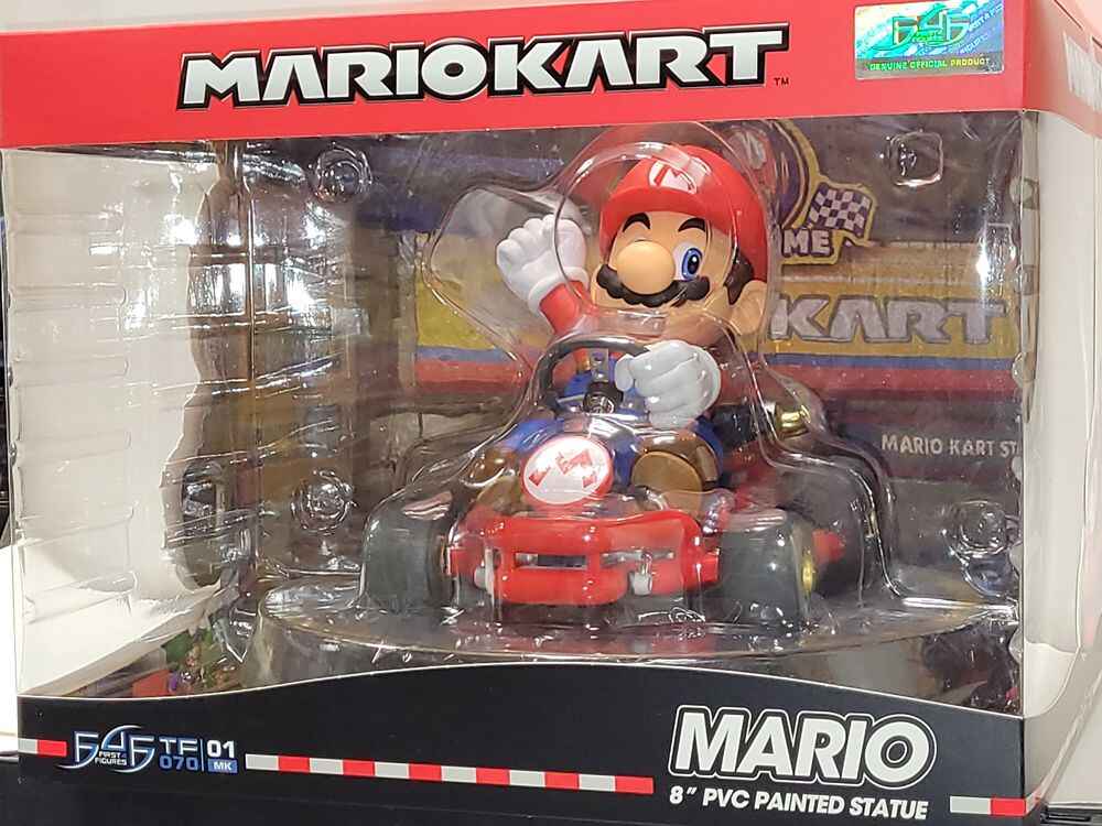 Mario Kart Video Game - Mario 9 Inch Standard Edition Painted PVC Statue - figurineforall.ca