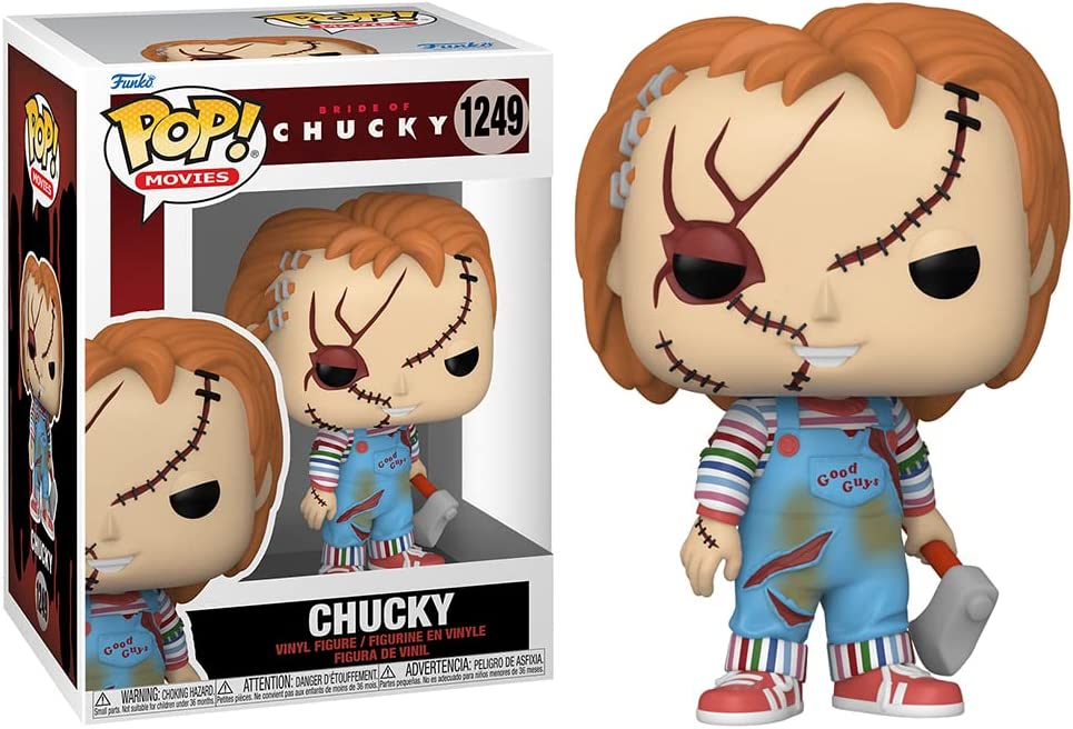 Pop Movies Bride of Chucky 3.75 Vinyl Figure - Chucky #1249 - figurineforall.ca