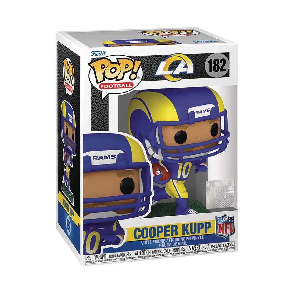 Pop Sports NFL Football 3.75 Inch Vinyl Figure - Cooper Kupp #182 Los Angeles Rams - figurineforall.ca