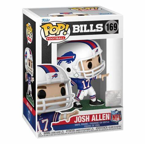 Pop Sports NFL Football 3.75 Inch Vinyl Figure - Josh Allen (Away Jersey) #169 Buffalo Bills - figurineforall.ca