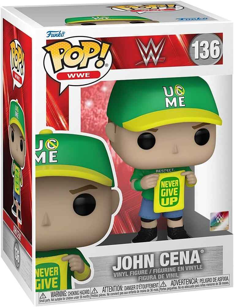 Pop Sports WWE 60th Ann. Wrestling 3.75 Inch Vinyl Figure - John Cena (Never Give up) #136