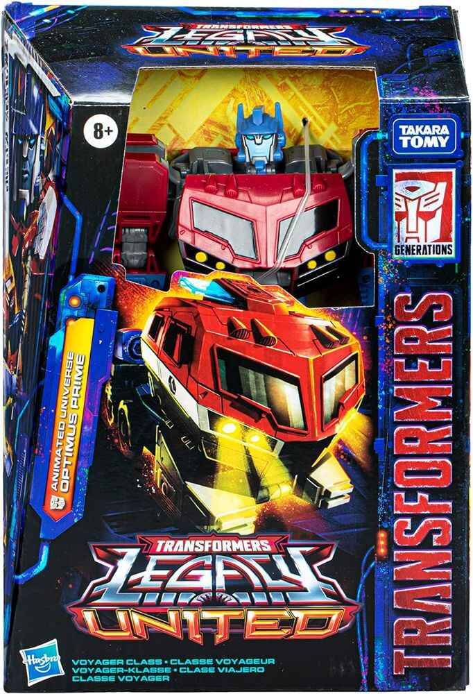 Transformers Legacy United Voyager Class Animated Universe Optimus Prime 7 Inch Action Figure