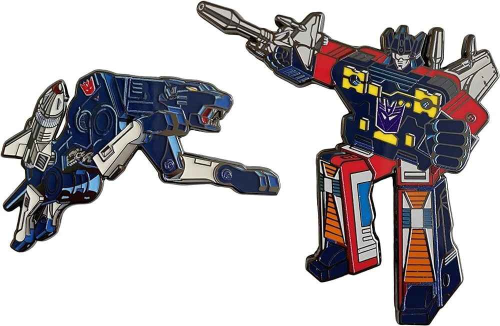 Transformers Deception Ravage and Rumble 2 Inch Retro Action Pin