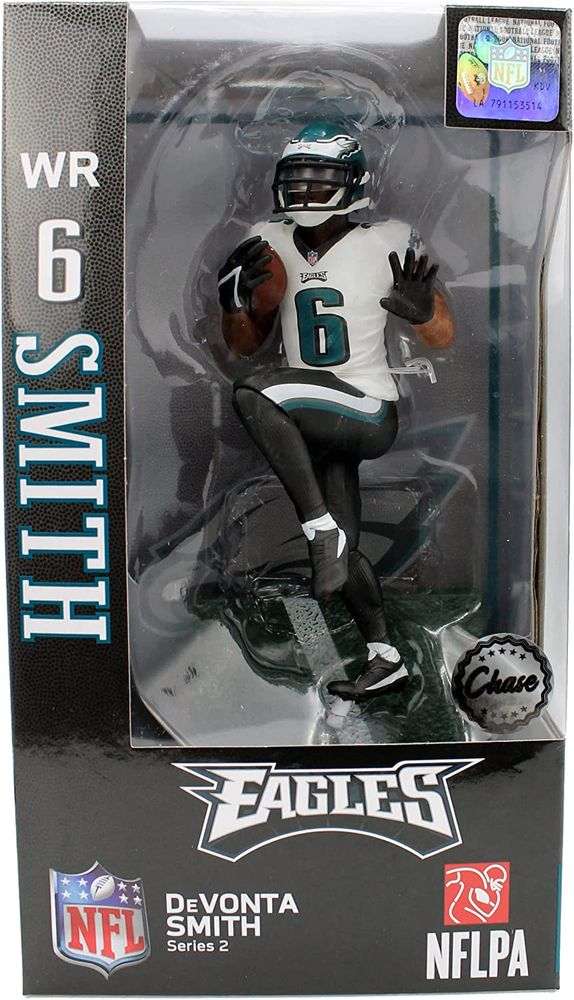 NFL Football Wave 2 Devonta Smith Philadelphia Eagles CHASE 7 Inch Action Figure - figurineforall.ca