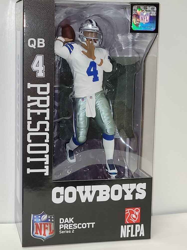 NFL Football Wave 2 Dak Prescott Dallas Cowboys 7 Inch Action Figure - figurineforall.ca
