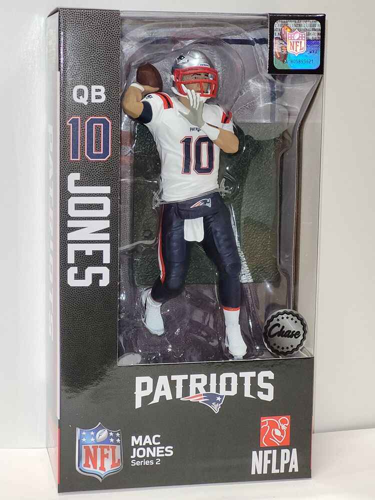 NFL Football Wave 2 Mac Jones New England Patriots CHASE 7 Inch Action Figure - figurineforall.ca