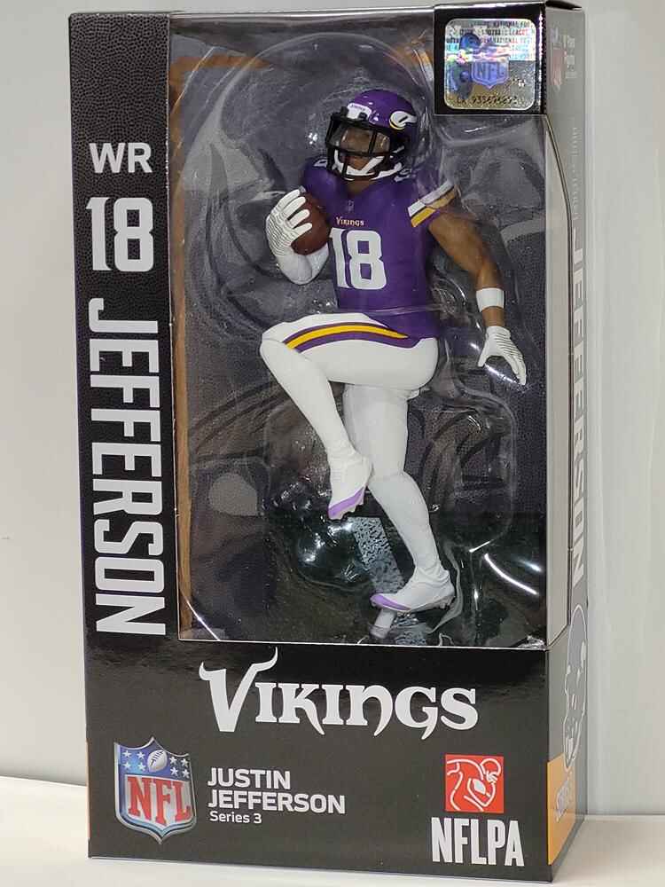 NFL Football Series 3 Justin Jefferson Minnesota Vikings 7 Inch Action Figure - figurineforall.ca