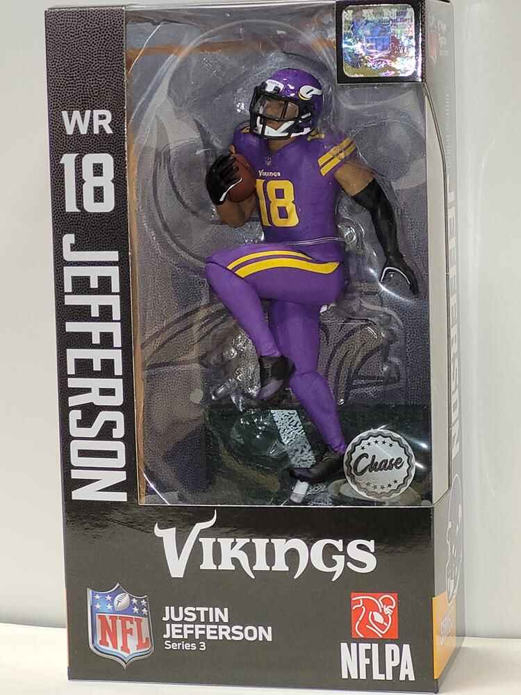 NFL Football Series 3 Justin Jefferson Minnesota Vikings Chase 7 Inch Action Figure - figurineforall.ca
