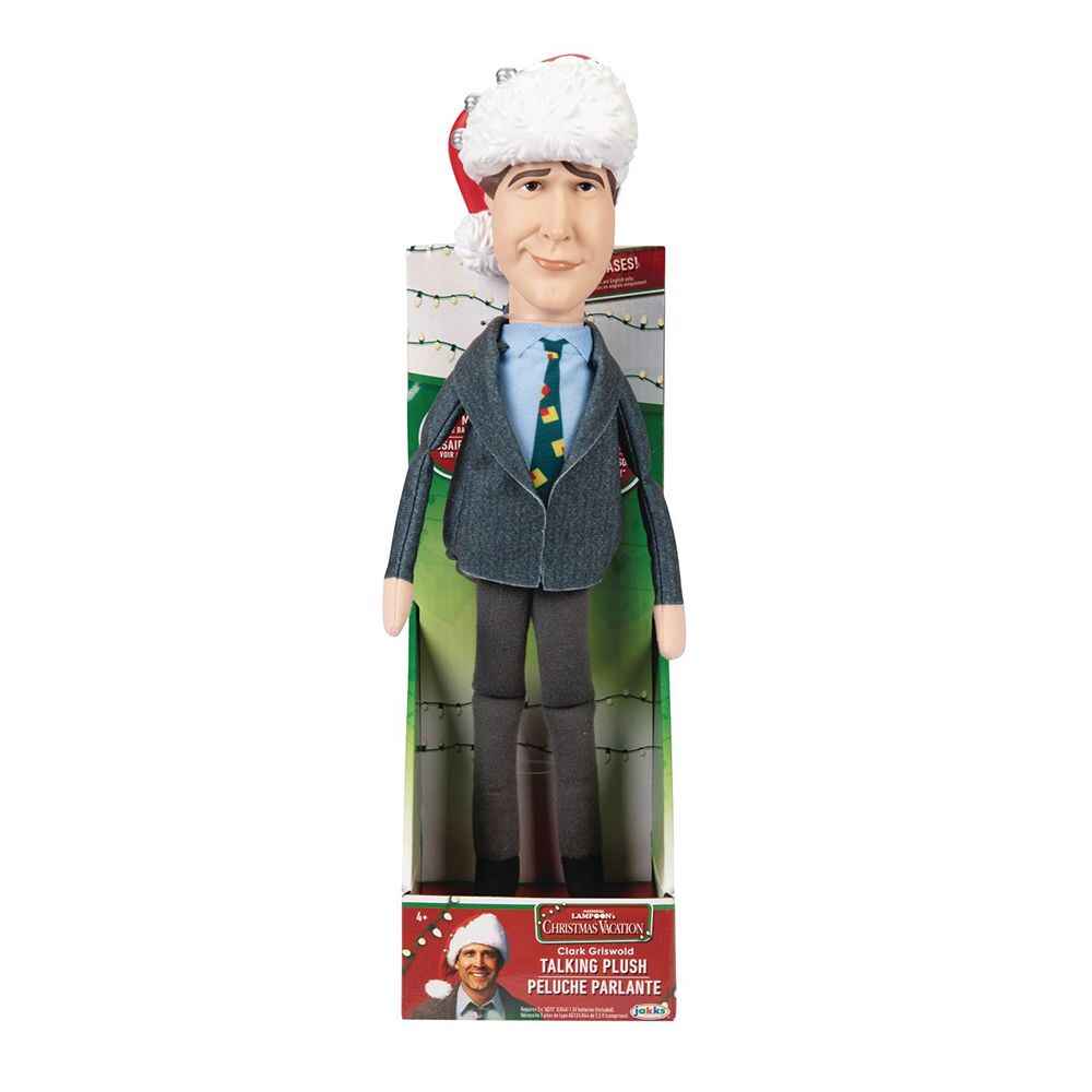 National Lampoons Christmas Vacation Clark Griswold 12 Inch Talking Plush Doll
