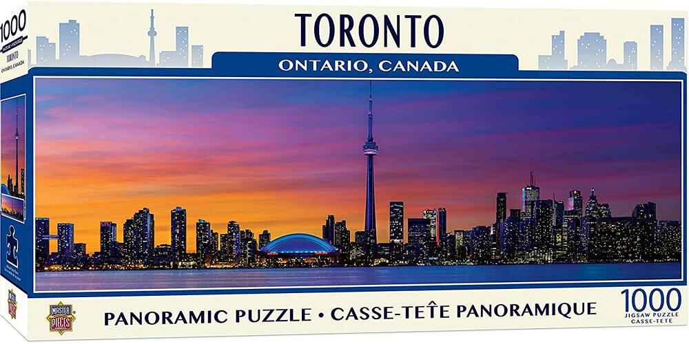 Puzzle 1000 Pieces Panoramic - Toronto Skyline Jigsaw Puzzle - figurineforall.ca