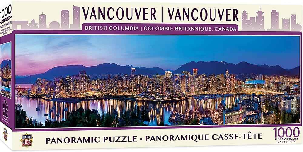 Puzzle 1000 Pieces Panoramic - Vancouver Skyline Jigsaw Puzzle - figurineforall.ca