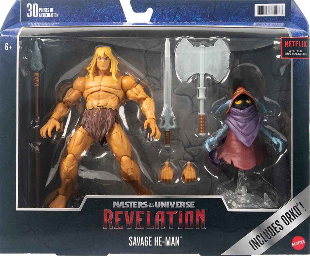 Masters of the Universe Revelation Savage He-Man 7 Inch Deluxe Action Figure - figurineforall.ca