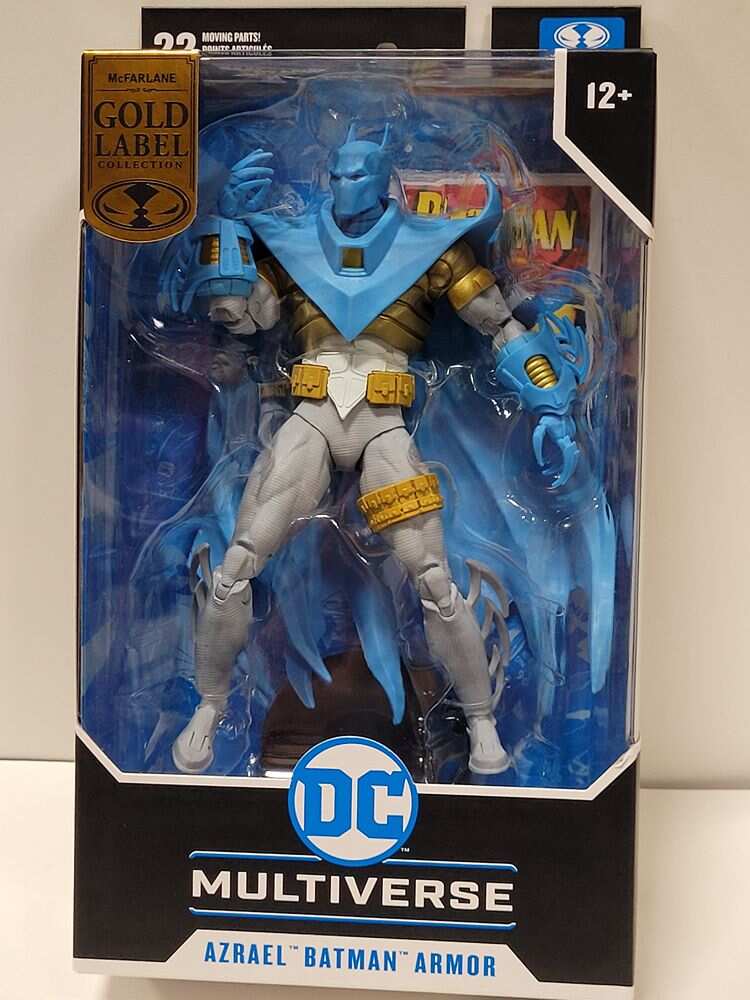 DC Multiverse Comic Azrael Batman Armor (Knightfall) Gold Label 7 Inch Action Figure - figurineforall.ca